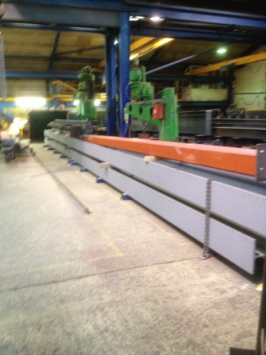 RSJ fabrication for structural building, London 2016