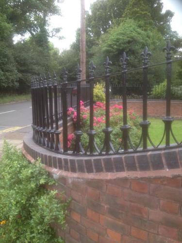 Commissioned to do large Railings and gates to large house in Dickens Heath, Solihull