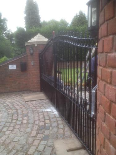 Commissioned to do large Railings and gates to large house in Dickens Heath, Solihull