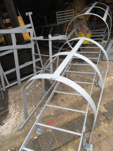 Cat ladder - fire escape safety ladder for a an office block in Stoke on Trent 2013