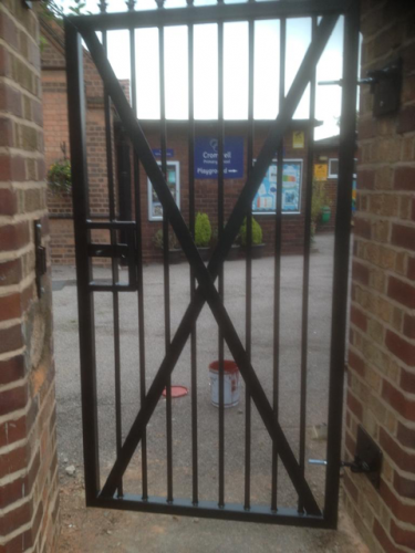 Secure gate for a school in Nechells, Birmingham 2015